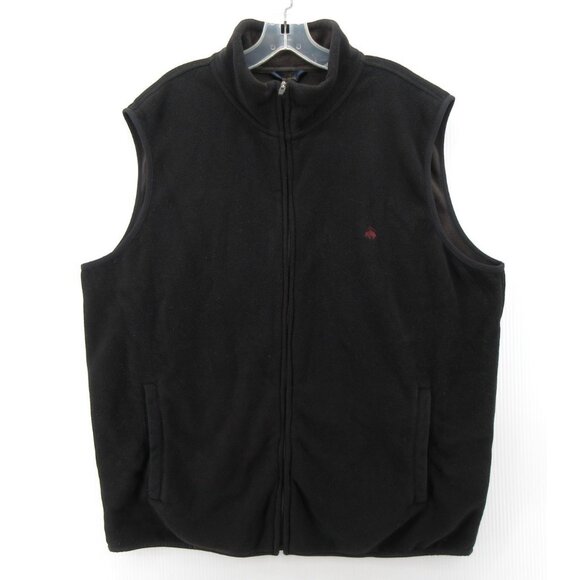 Brooks Brothers Vest XXL Fleece Jacket Coat Full Zip Outdoor 346 - Picture 1 of 9